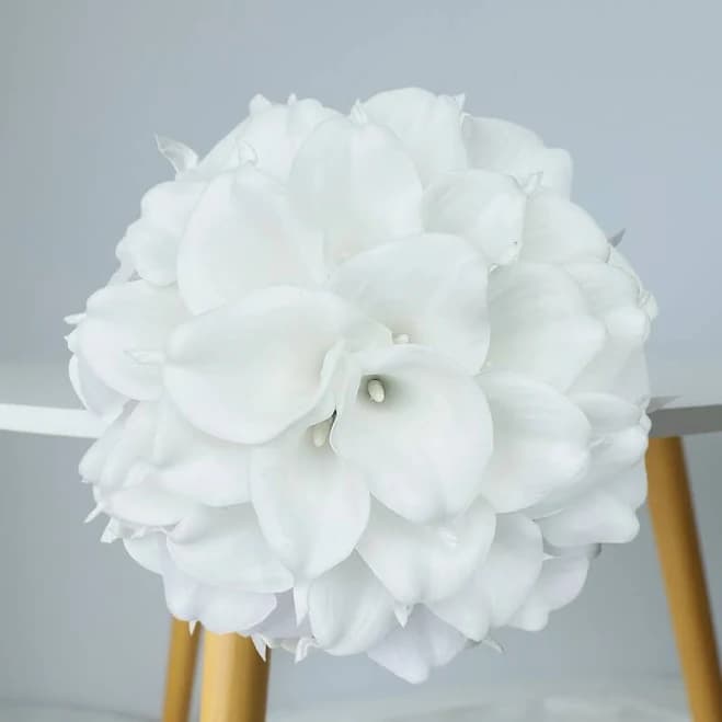 Bridal White Calla Lily Bouquet