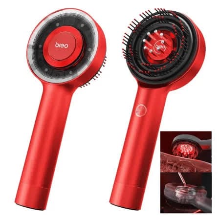Breo Scalp Massage Comb with Essence #Deep Space Black