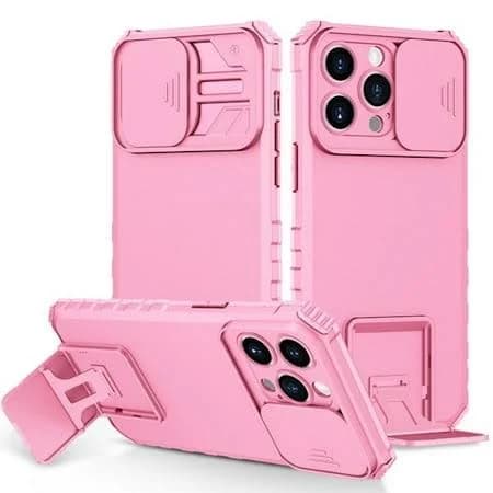 Camera Privacy Cover Hybrid Case Kickstand for iPhone 14 Pro Max