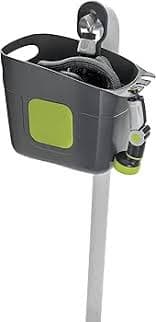 G.F. SRL Aquapop Grey Pro 25 Self-Extending Fabric Hose Made in Italy with Plastic Container, Ergonomic 8-Jet Lance and Connectors, for Gardens and Balconies, Grey : Amazon.com.be: Garden