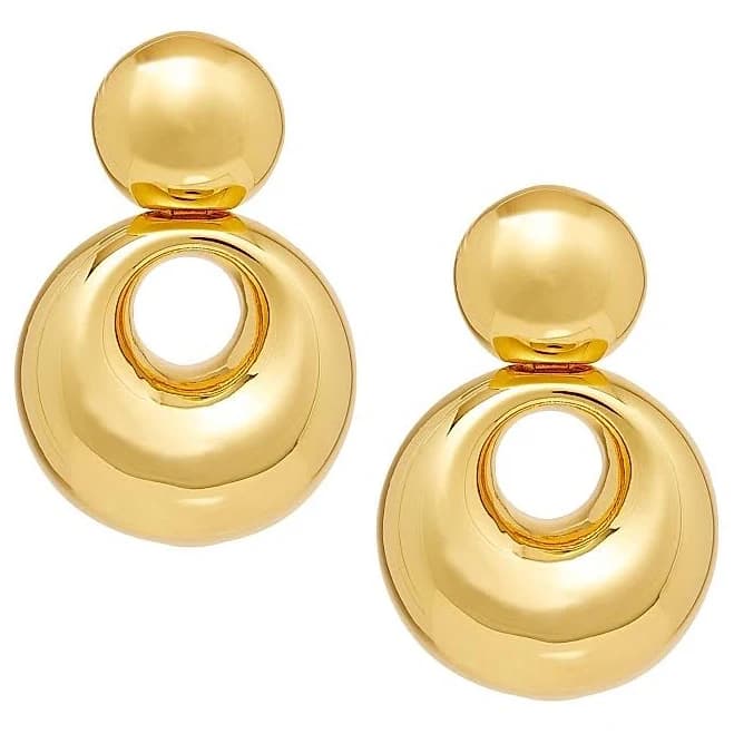 LELE SADOUGHI 14k-Plated Gold Medallion Drop Earrings