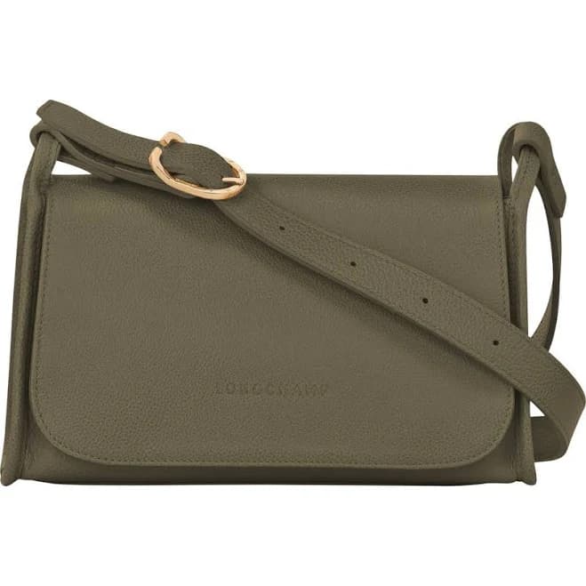 Longchamp Medium Le Foulonné Leather Crossbody Bag