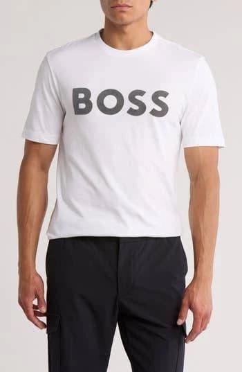 Boss Men's Tiburt Logo Graphic T-Shirt