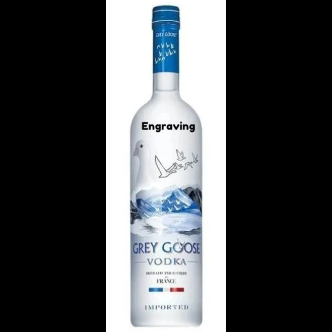 BroBasket Grey Goose 750ml Personalized Gift Delivery