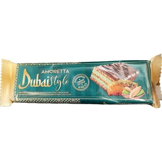 Amoretta Dubai Style Chocolate Wafer Bar