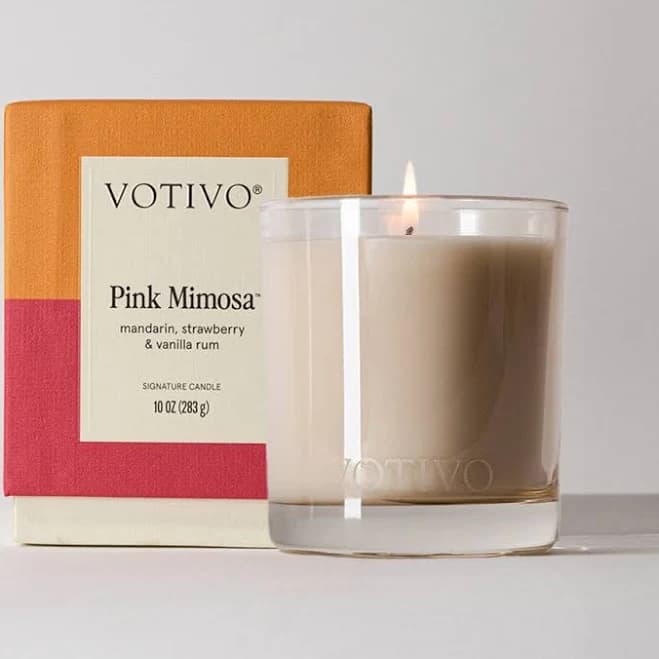 Votivo Pink Mimosa Signature Candle