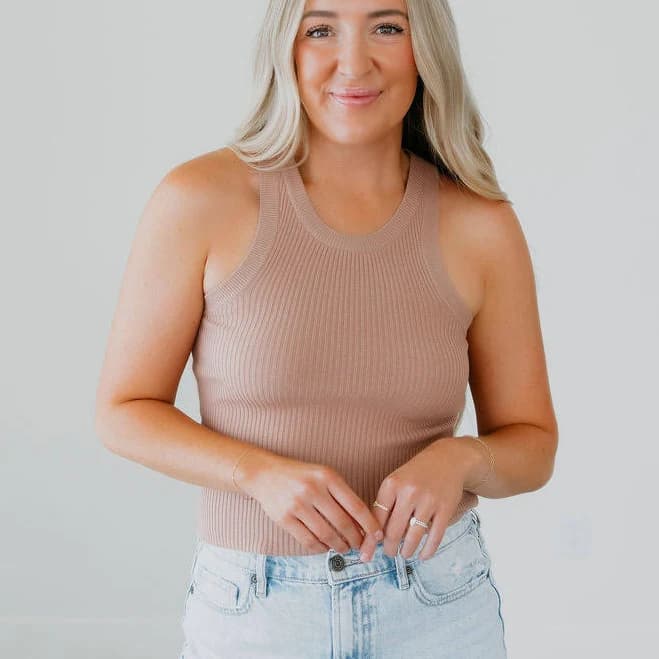 lauriebelles Lakelyn Ribbed Knit Tank