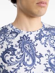 ETRO Leafy Paisley Motif T-Shirt | White | FARFETCH VN