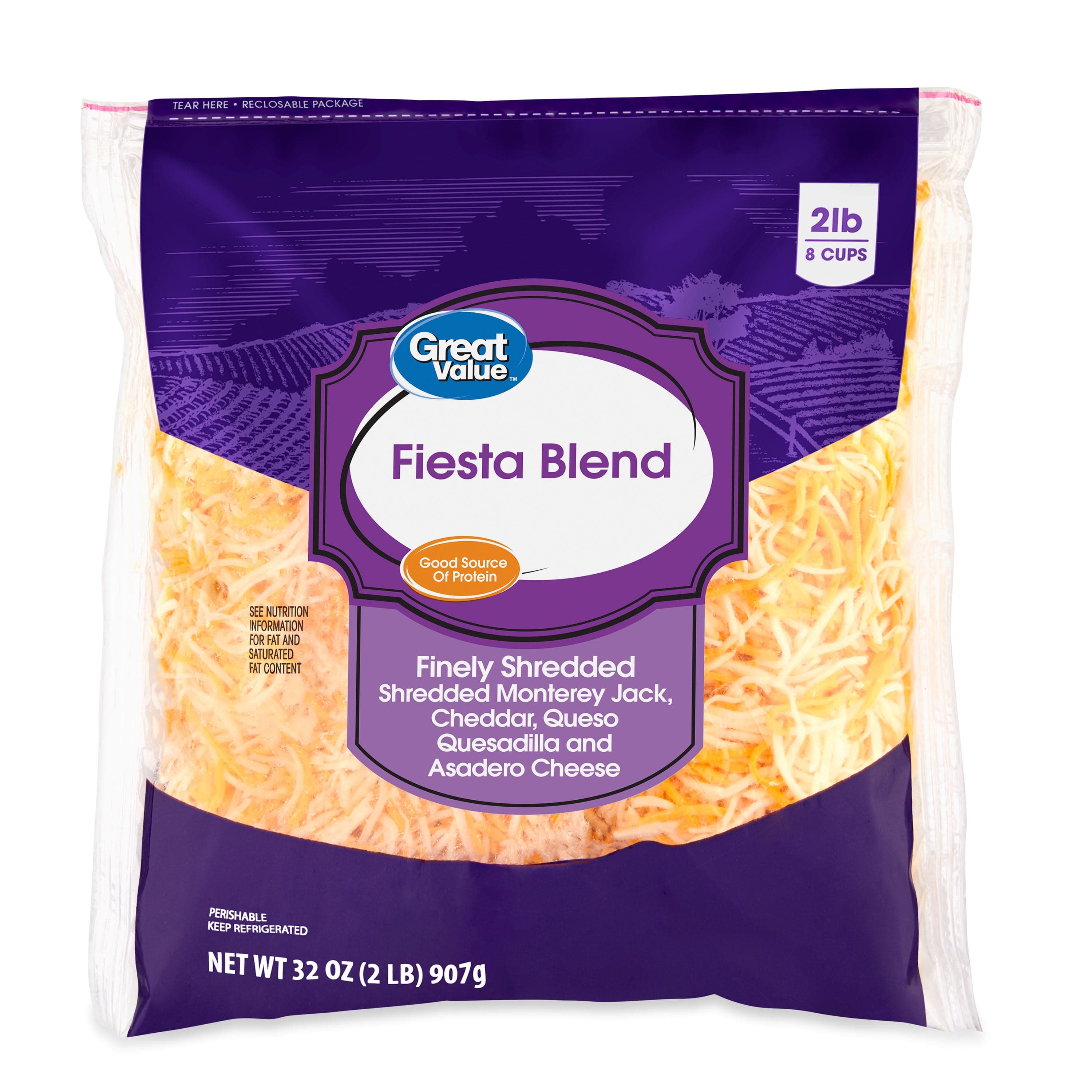 Great Value Fiesta Blend Finely Shredded Cheese