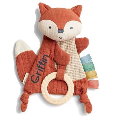 Itzy Ritzy Cyber Bitzy Crinkle Sensory Crinkle Toy with Teether