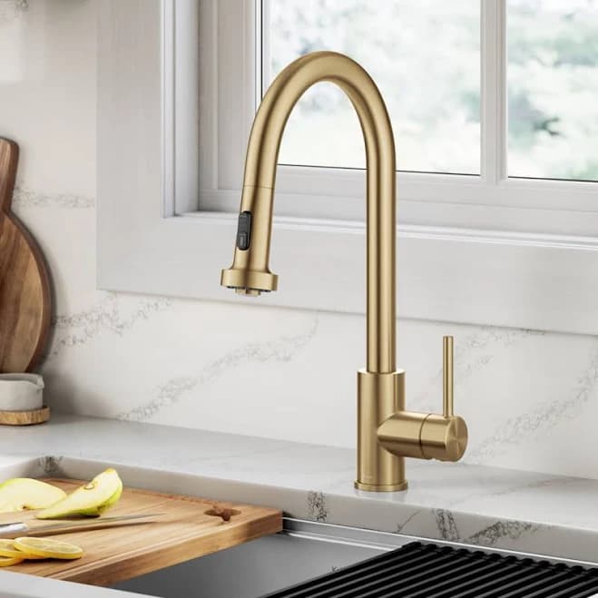 Kraus Bolden 2-Function Single Handle Pull Down Kitchen Faucet KPF-1616