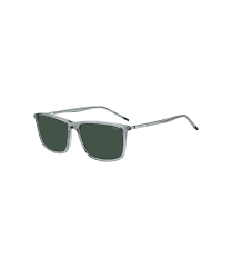 HUGO - Clear-acetate sunglasses with tubular temples - Light Grey