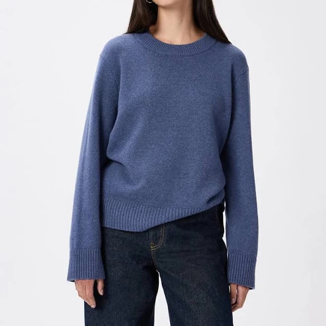 Quince Mongolian Cashmere Oversized Crewneck Sweater