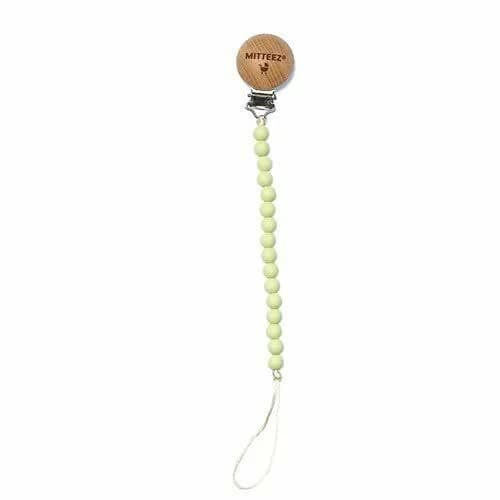 Mitteez Ministrands Pacifier Clip With Bpa Free Silicone Chewbeads
