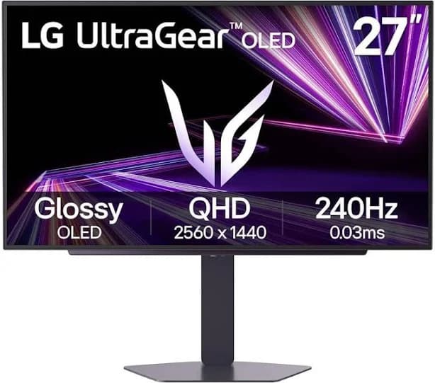 LG 27" UltraGear Glossy OLED 240Hz QHD Gaming Monitor