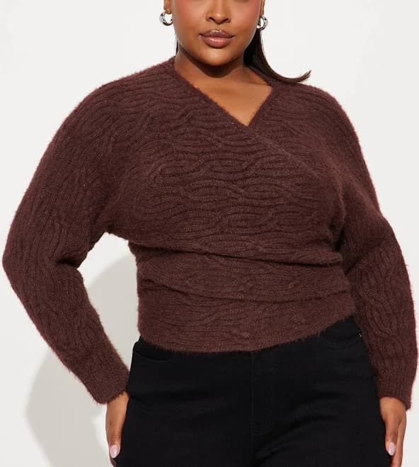 Fashion Nova Women's Snuggle Approved Tie Waist Cardigan Sweater