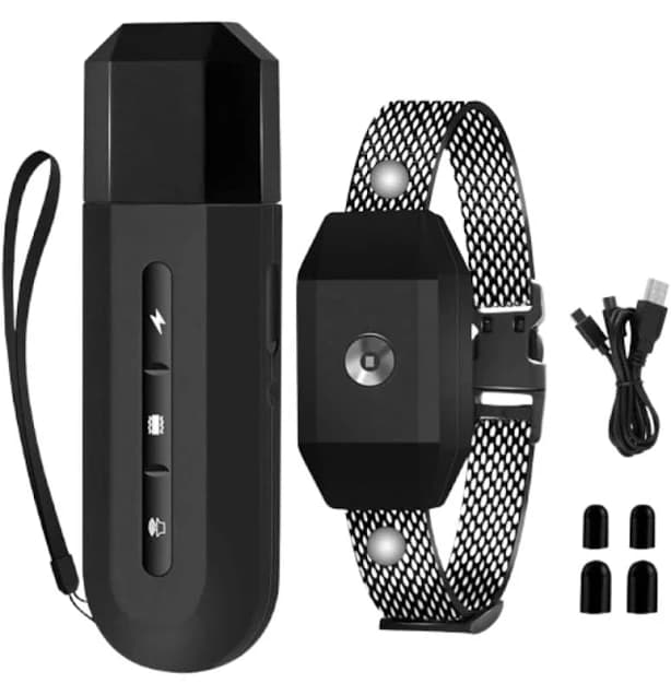 Home Collection - Rechargeable Remote Dog Training Collar with Shock Mode & Waterproof Receiver - Black