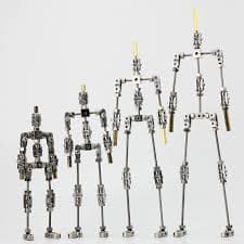 Amazon.com: JKSVTF Stop Motion Armature Kits, Metal Puppet Figure for Character Design Creation, Very Easy to Assemble for Stop Motion Animation or Just Fun, Desktop Ornaments (27cm)