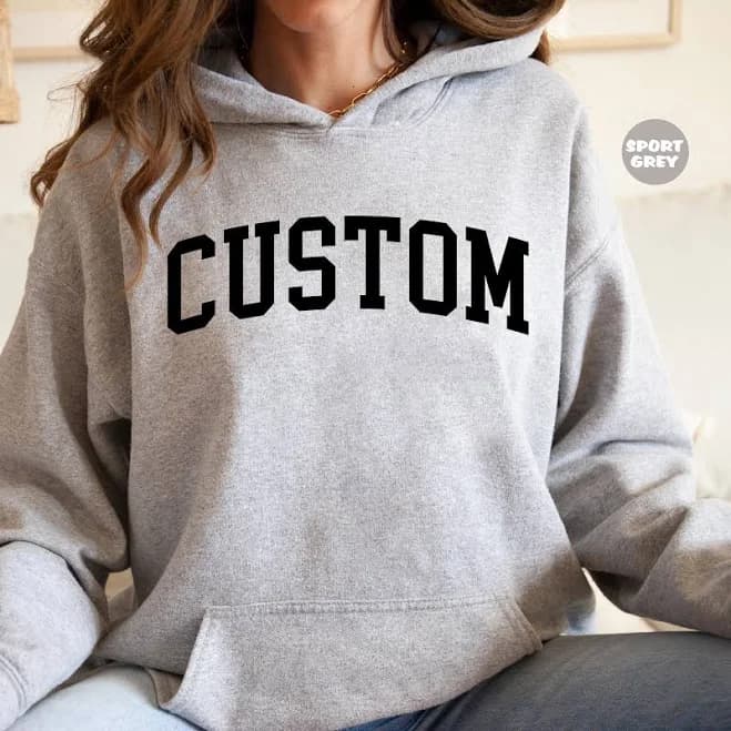 Custom Text Hoodie