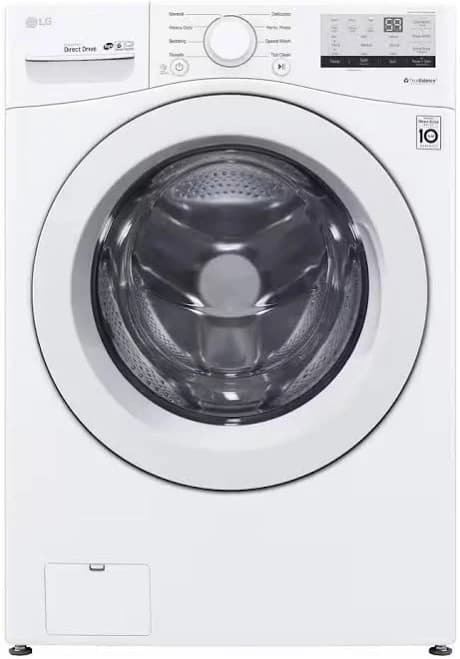 LG 4.5 Cu. Ft. White Front Load Washer wm3400cw