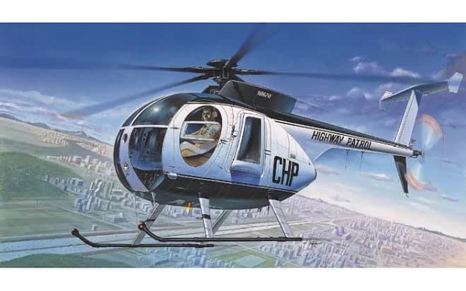 Academy Hughes 500D Police Helicopter 1/48