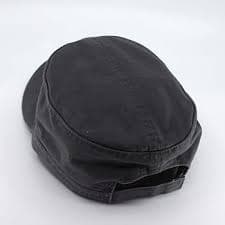 The Vintage Year Washed Cadet Cotton Twill Adjustable Military Radar Caps (Charcoal Gray M) at Amazon Men's Clothing store