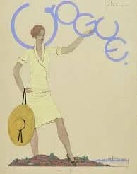 Vogue Magazine Cover Featuring A Woman Wearing Art Print