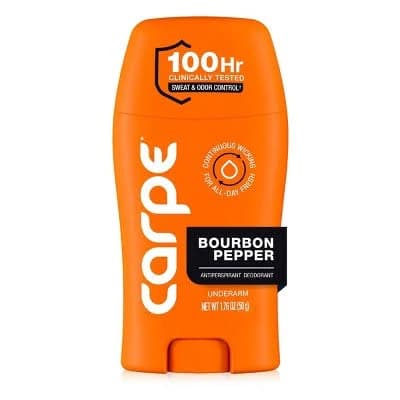 Carpe Men's 100hr Sweat & Odor Control Underarm Deodorant