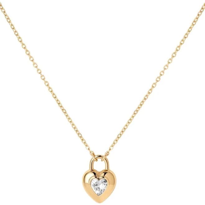 Made By Mary CZ Heart Pendant Necklace