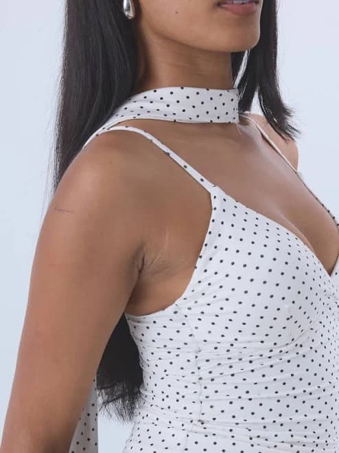 Skinny Neck Scarf White and