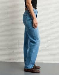 AE Strigid Super High-Waisted Baggy Straight Jean | American Eagle