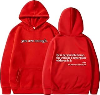 You are Enough Hoodie, Dear Person Behind Me Hoodie, You are Enough Graphic Sweatshirt Hoodies Women