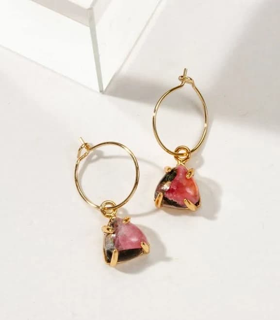 Threefold Charm Mini Hoop Earrings