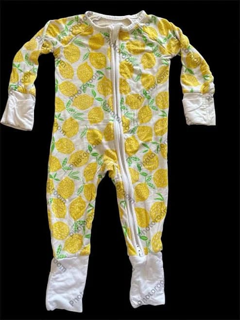 Little Sleepies Lemons Shorty Fitted One-Piece Pajamas