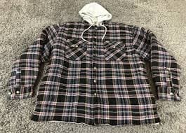 Wrangler Hero Plaid Shirt Jacket Men Medium 38 40 Button Quilted Lined Shacket | eBay
