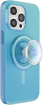 iPhone 15 Pro Max Case with Phone Grip and Slide Compatible with MagSafe, Phone Case for iPhone 15 Pro Max, Wireless Charging Compatible - Opalescent Blue