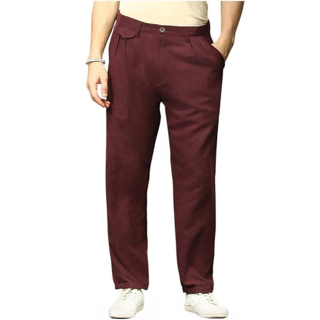 Campus Sutra Men's Velvique Tailored Trousers