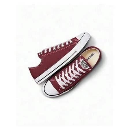 Converse Unisex Chuck Taylor All Star Ox Low Top Maroon Sneakers Size M4/w6, Adult Unisex, Size: Large, Red
