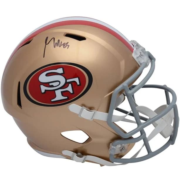 Fanatics Authentic George Kittle San Francisco 49ers Autographed Riddell Speed Replica Helmet