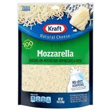 Kraft Mozzarella Shredded Cheese with 2% Milk