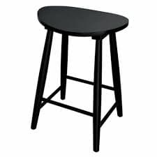 Honeybloom Hayley Counter Stool - Black (1 each) Delivery or Pickup Near Me - Instacart
