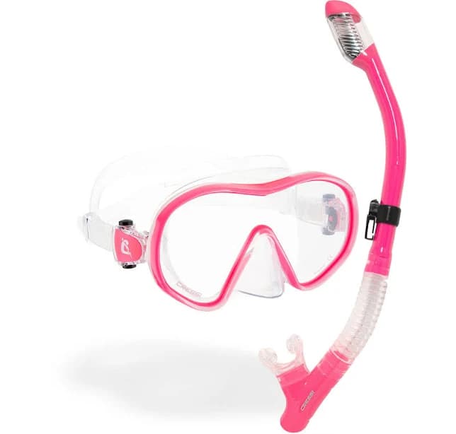 Cressi F-Dual and Tao Dry Combo Snorkel