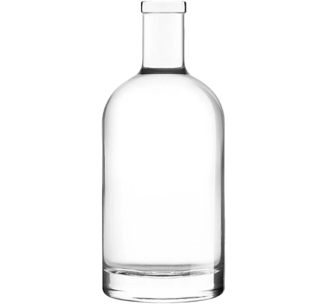 750 mL 25 oz Heavy Bottom Nordic Liquor Bottle with Cork, & T-Bar