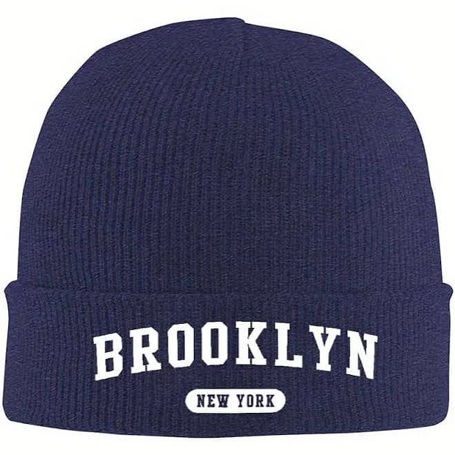 Brooklyn-Inspired Knit Beanie Hat