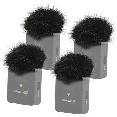 Sunmon Furry Pop Filter Wind Muff for Rode Wireless Microphone System