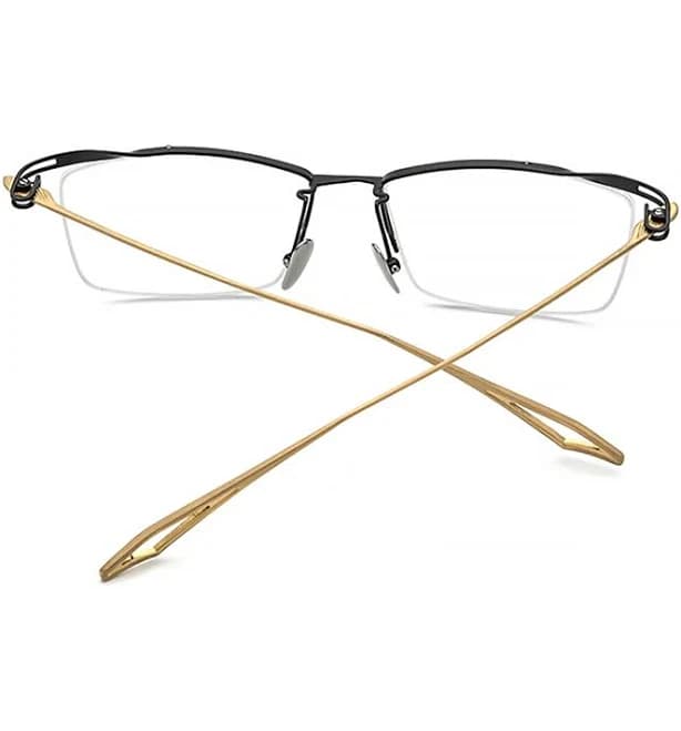 FINN Pure Titanium Semi Rimless Eyeglass Frames