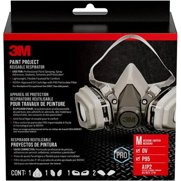 3M P95 Paint Project Half Face Respirator