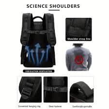 a expandable backpack usb approved short business - Temu Oman