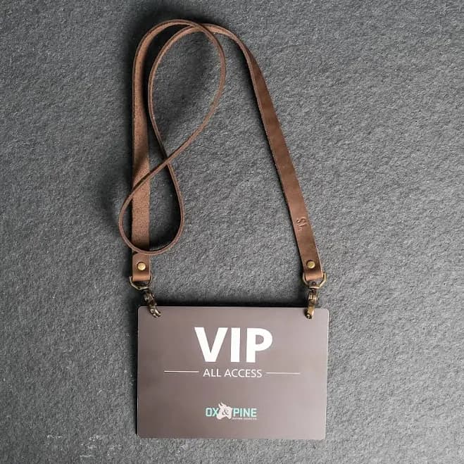Personalized Leather Lanyards