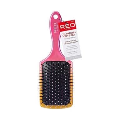 Kiss Crystal Charcoal Square Paddle Brush